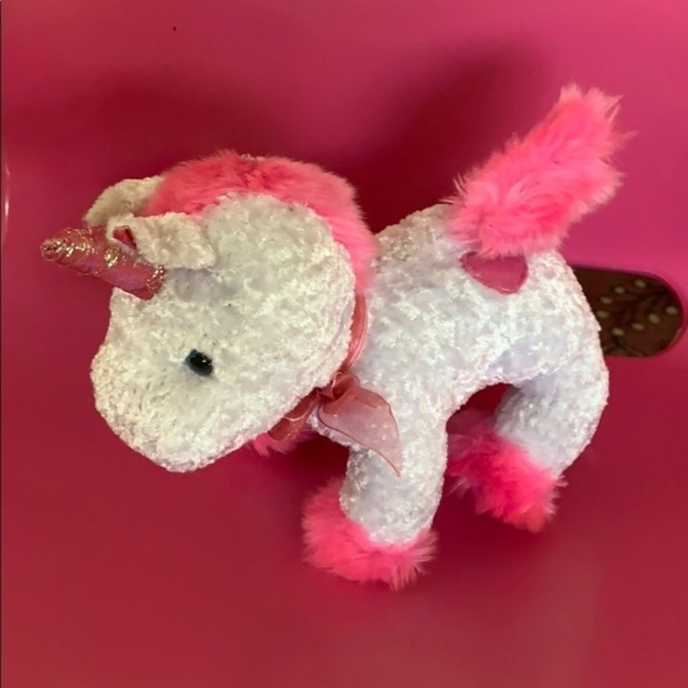 Pink Unicorn plush stuff animal 9” inches
